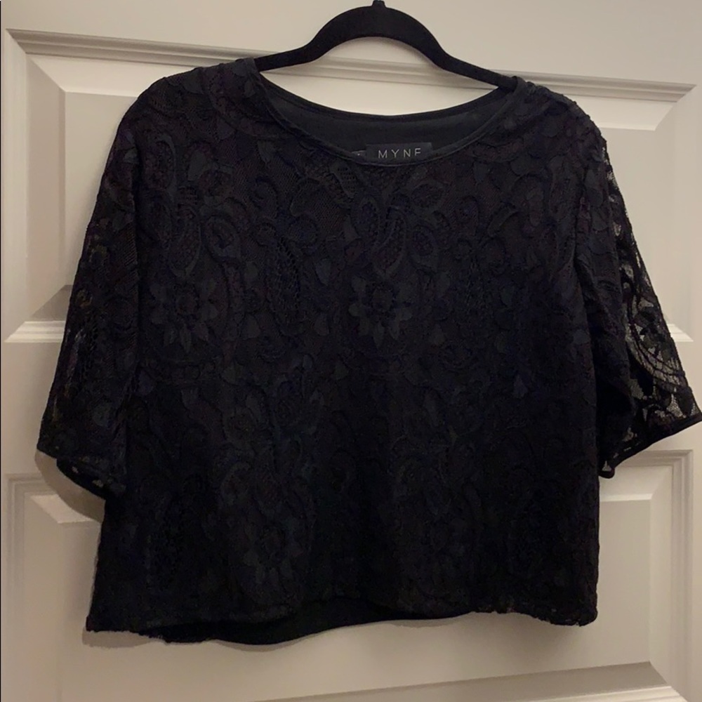 Black lace top